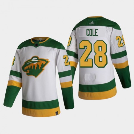 Minnesota Wild Ian Cole 28 2020-21 Reverse Retro Authentic Shirt - Mannen